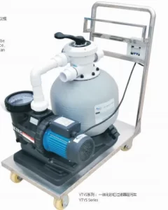 um sistema completo de limpeza de piscinas