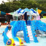 Equipement de parc aquatique pour enfants Toboggan aquatique en fibre de verre 8000x8000mm 0