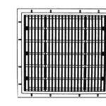 ABS plastica 30X30cm Piazza piscina principale scarico 2
