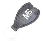 Leatherette Oval Keychain Light Image 2