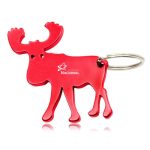 Moose Shape Keychain With Opener Image 2