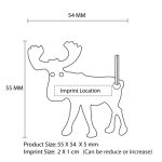 麋鹿形状钥匙链与开瓶器 图片 8