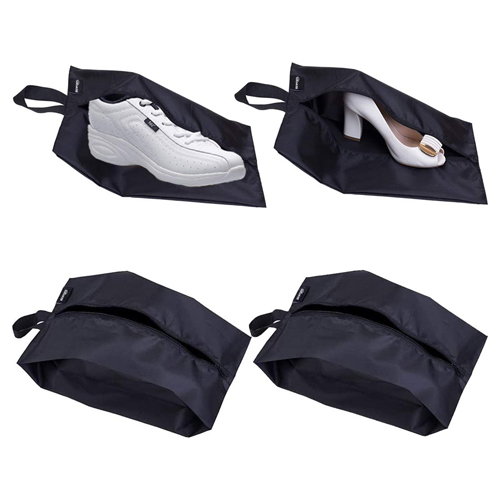 Custom Portable Nylon Travel Shoe Bags with Zipper Closure