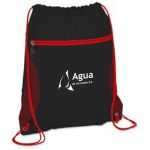 Solid Color Printing Drawstring Backpack Image 3