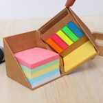 Bloc Sticky Note Box Holder Cube to Do List Custom Notepad Memo Pads Index Sticky Notes Pack Set ar logotipu