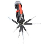 Multi 8 in 1 Screwdriver Set Torch Flashlight Image 1