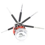 Multi 8 in 1 Screwdriver Set Torch Flashlight Image 2