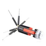 Multi 8 in 1 Screwdriver Set Torch Flashlight Image 6