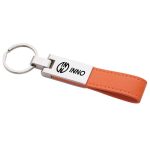 Leatherette Silver Key Ring Image 1