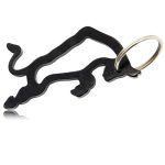 Bull Shaped Bottle Opener Keychain Image 1