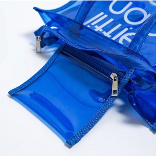 Sac fourre-tout transparent avec fermeture à glissière grossiste