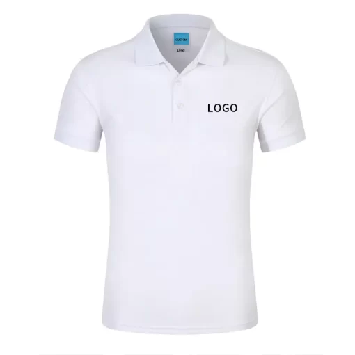 custom business polo t shirt customization cotton short sleeved lapel corporate work clothes cultural shirt printed logo chinapromotionalproducts 1