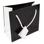 custom print black luxury gifts paper bags with your own logo 2