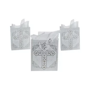 custom religious cross gift bags christian themed treat bags 1