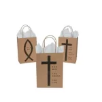 sacs cadeaux personnalisés avec croix religieuse sacs cadeaux à thème chrétien 6