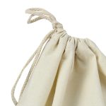 Natural Cotton Drawstring Shoe Bag Image 6