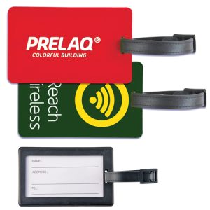 Prilagojeni logotip Oblika mehkega PVC prtljage Tag