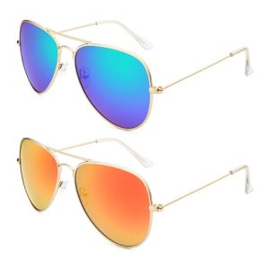 Lunettes de soleil unisexe avec verre antireflet