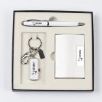 Premimum Card Holder & Pen Gift Set with USB Flash Drive