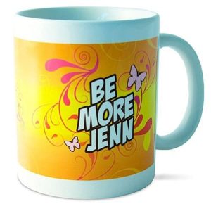 Caneca de cerâmica personalizada de 11 onças com pega em C