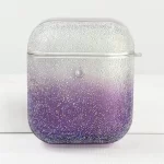 glamorous glitter airpods case in purple