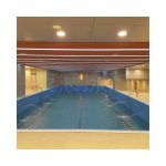 Piscina mobile moderna in vetroresina preconfezionata, interrata