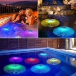 Lampe solaire de piscine avec changement de couleur automatique RVB Lampe de piscine étanche flottante pour nager dans l'eau la nuit Lampe de piscine à LED