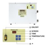 Aquecedor elétrico digital de piscinas Fenlin 5.5kw a 18kw Bomba de calor de temperatura constante para casa e piscina