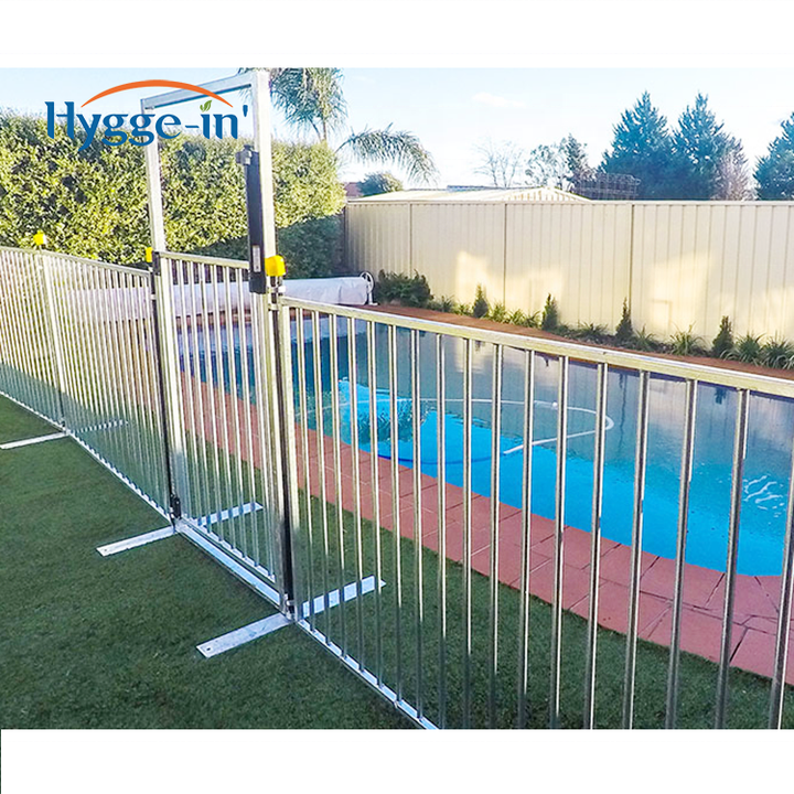 Jardim Decorativo Segurança Betão Barreira Portátil Malha Temporária para Piscina Cerca com Base
