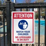 Factory Direct Customized Aluminum Watch Durable Waterproof Safety Product for Children Outdoor Pool Natatorium Swim Sign