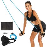 Conjunto de bandas de resistência para natação com pás Corda de tração para treino em terra firme Bandas e cordas de resistência para natação