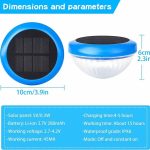 Lampe solaire de piscine avec changement de couleur automatique RVB Lampe de piscine étanche flottante pour nager dans l'eau la nuit Lampe de piscine à LED