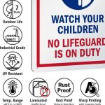 Factory Direct Customized Aluminum Watch Durable Waterproof Safety Product for Children Outdoor Pool Natatorium Swim Sign