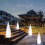 Solor Modern RGB LED Water Drop Light Multi-Color Outdoor Wasserdicht Leuchtendes Schwimmbad Bodenlampe