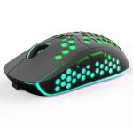 Bulk Sale benutzerdefinierte Logo Honeycomb Shell USB Laden RGB-Beleuchtung optische 2.4G Wireless Computer Maus für Computer Laptop