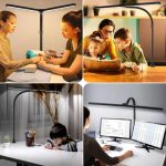 24w Bright touch Adjustable Modern Table Light T-shaped Table Lamp Architect Desk Lamps Computer Monitor Light For Home Office