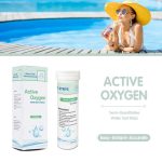 Carta per il test dell'ozono in piscina Strisce per il test dell'acqua di terme e vasche idromassaggio con ozono Strisce per il test dell'acqua con ossigeno attivo