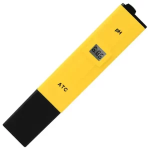 Medidor de pH digital, medidor de pH digital para nutrientes hidropónicos com 2 pacotes de mistura de solução de calibração incluídos, teste preciso PH09