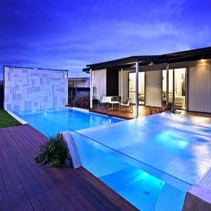 Vente de piscines extérieures en acrylique transparent sur mesure pour Villa Manor