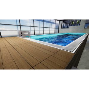 Piscine mobile moderne préfabriquée en fibre de verre enterrée