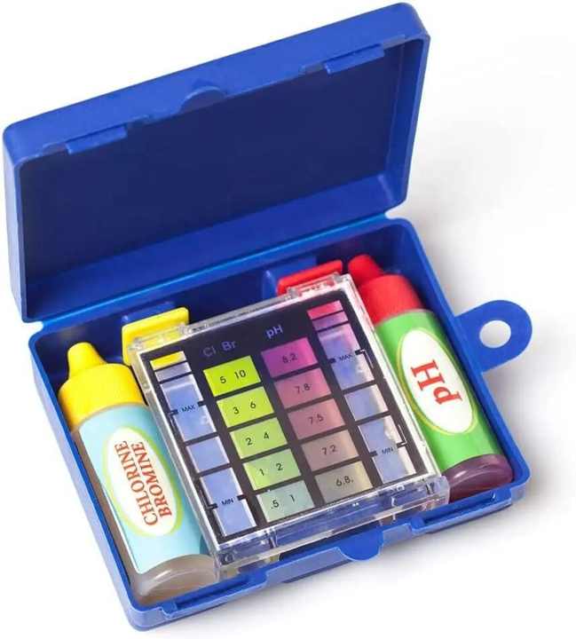 Kit de teste para piscinas Teste de cloro livre Bromo PH para piscina Spa