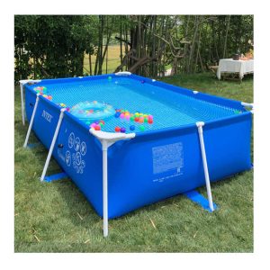 Piscine hors sol rectangulaire personnalisée pour adultes Piscine d'extérieur à cadre en acier pour jardin