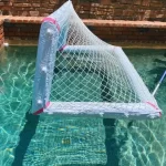 Pvc rivestito Nylon sport giochi acqua gonfiabile calcio Goal Post galleggiante Polo Goal