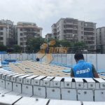 Piscina prefabbricata in acciaio ZAM di qualità superiore, adatta all'installazione in vari ambienti