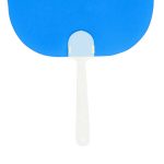 Plastic Curved Hand Fan Image 3