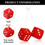 Hanging Square Car Dice with Suction Cup Image 1