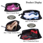 Custom Waterproof Travel Shoe Bags with Zipper  Image 4