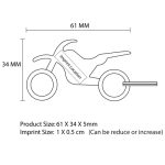 Stunt Bike obesek za ključe z odpiračem Slika 8