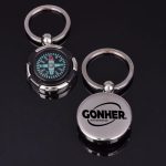 Mini Portable Compass Keychain Image 1