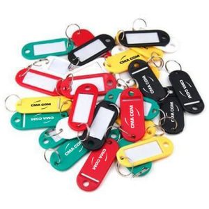 Frosted Marker Bag Tag Keychain